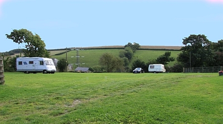 Camping at Liggars Farm, St Keyne, Cornwall 